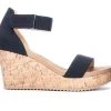 Women's CL By Laundry Kaya Wedge Sandals Black