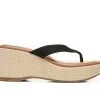 Women's Zodiac Rio Platform Wedge Flip-Flops Black