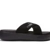 Women's Puma Platform Slide Suede Sport Slides Black