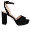 Women's Journee Collection Nairri Platform Heels Black