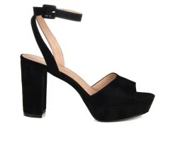 Women's Journee Collection Nairri Platform Heels Black