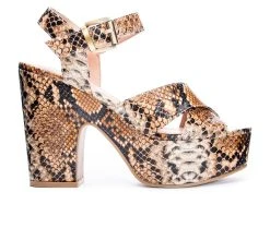 Women's Chinese Laundry Bali Platform Heels Bronze/Tan