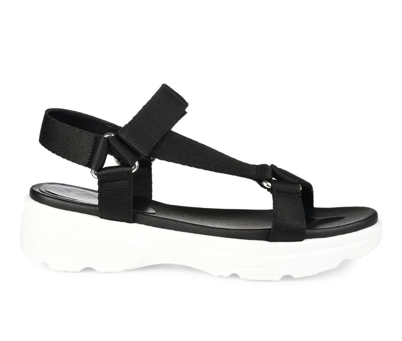 Women's Journee Collection Varro Platform Sandals Women's Journee Collection Varro Platform Sandals Black -GC shoes Shop 1 1057