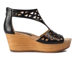 Women's Baretraps Miriam Platform Wedge Sandals Black