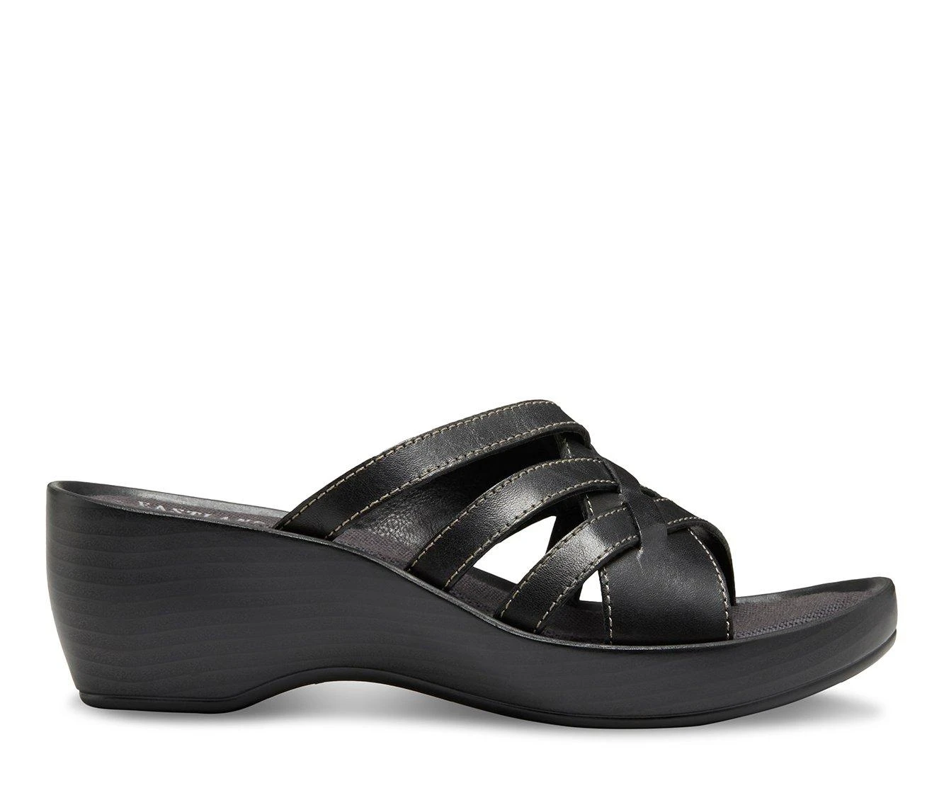 Women's Eastland Poppy Sandals Black 2 Women's Eastland Poppy Sandals Black - Image 2