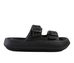 Women's London Rag Loma Platform Slide Sandals Black