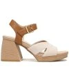 Women's Dr. Scholls Mariah Peep Toe Platform Sandals Light Brown