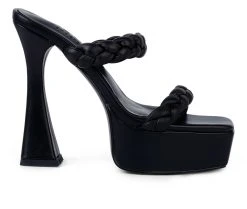 Women's Rag & Co Pin Dress Sandals Black