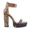 Women's London Rag Rattle Platform Dress Sandals Macchiato