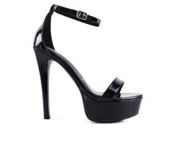 Women's London Rag My Mans Platform Dress Sandals Black