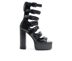 Women's London Rag Sarouchi Platform Dress Sandals Black