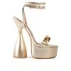 Women's London Rag Big Bash Platform Dress Sandals Gold