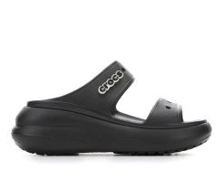 Women's Crocs Classic Crush Platform Sandals Black