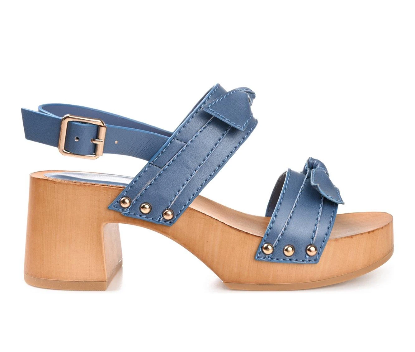 Women's Journee Collection Tia Dress Sandals Blue 2 Women's Journee Collection Tia Dress Sandals Blue - Image 2