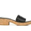 Women's Franco Sarto Pony Heeled Dress Sandals Black