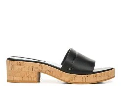 Women's Franco Sarto Pony Heeled Dress Sandals Black