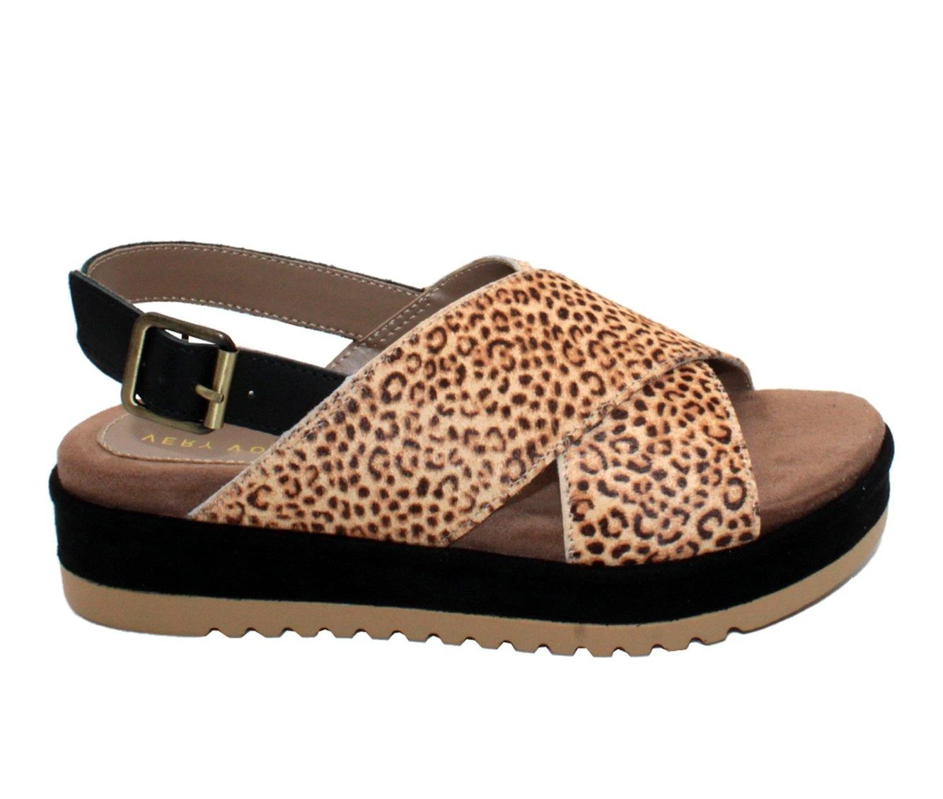 Women's Very Volatile Calabar Platform Sandals Tan Leopard 2 Women's Very Volatile Calabar Platform Sandals Tan Leopard - Image 2