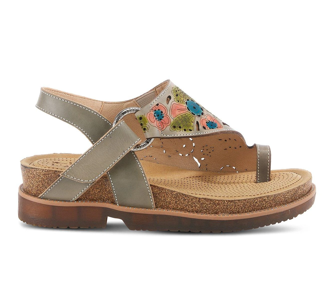 Women's L'Artiste Samya Footbed Sandals Women's L'Artiste Samya Footbed Sandals Grey Multi -GC shoes Shop 1 1583