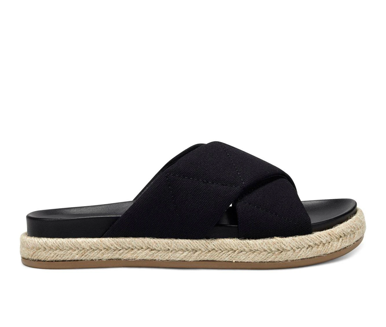 Women's Aerosoles Linney We Footbed Sandals Black Canvas 1 Women's Aerosoles Linney We Footbed Sandals Black Canvas