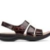 Women's Clarks Leisa Melinda Sandals Brown Croco