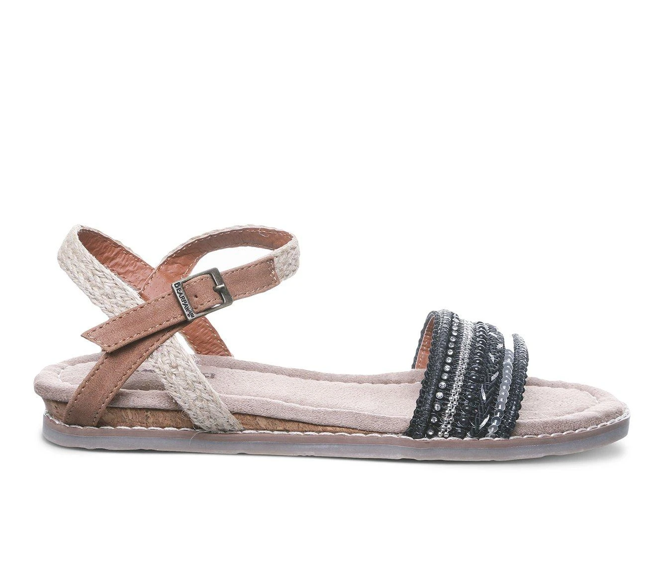 Women's Bearpaw Bali Sandals Black 2 Women's Bearpaw Bali Sandals Black - Image 2