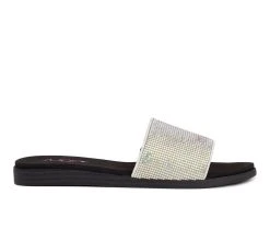 Women's Sugar Sahara Slide Sandals White/Silver