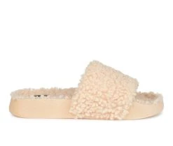 Women's Journee Collection Haimi Cozy Slide Sandals Beige