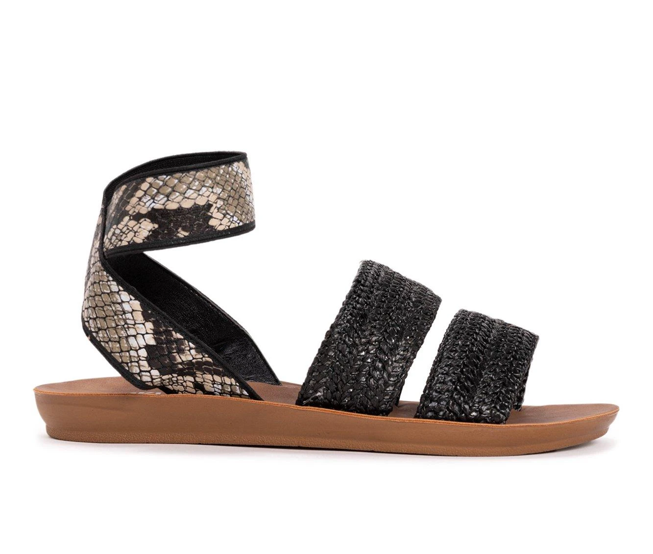 Women's MUK LUKS About Me Sandals Black 2 Women's MUK LUKS About Me Sandals Black - Image 2