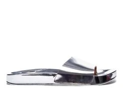 Women's Chinese Laundry Moonchild Slide Sandals Silver