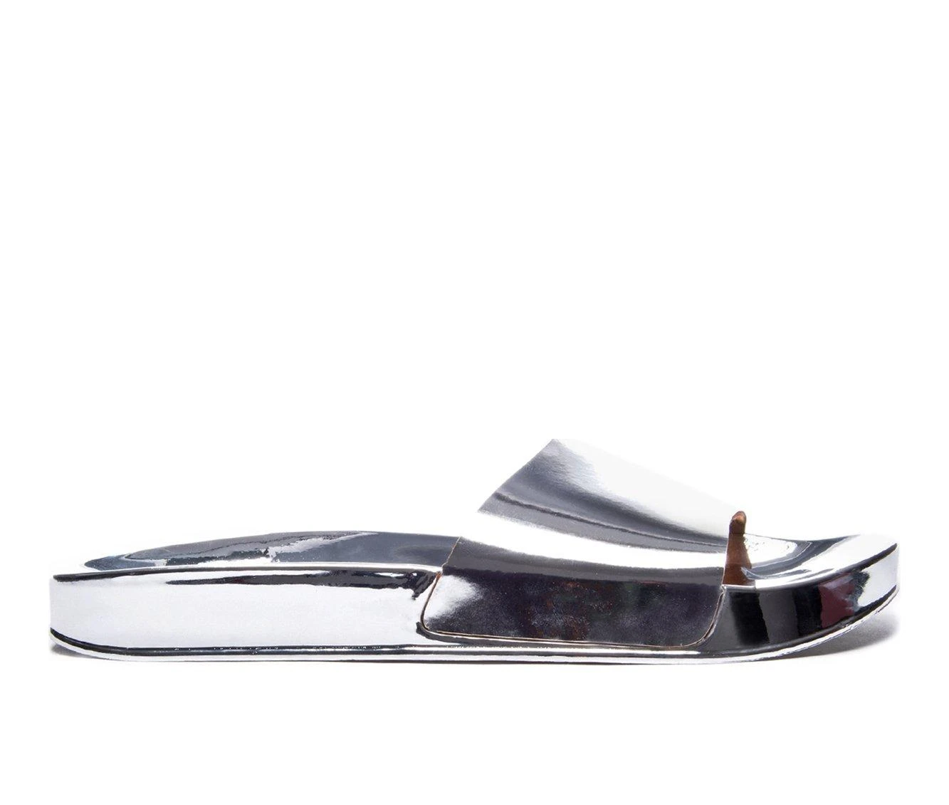 Women's Chinese Laundry Moonchild Slide Sandals Women's Chinese Laundry Moonchild Slide Sandals Silver -GC shoes Shop 1 1743