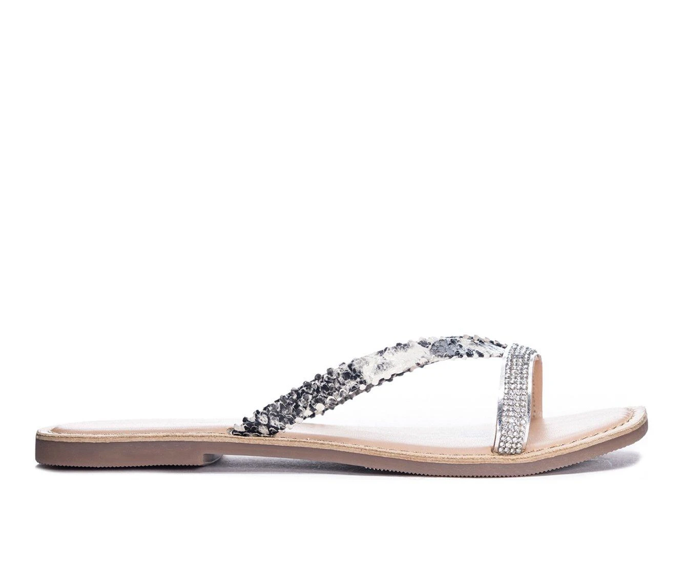 Women's Chinese Laundry Selfie Slide Sandals Women's Chinese Laundry Selfie Slide Sandals Black/White -GC shoes Shop 1 1764