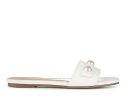 Women's Journee Collection Leonie Slip-On Sandals White 7 Women's Journee Collection Leonie Slip-On Sandals White -GC shoes Shop 1 1787