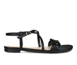 Women's Journee Collection Jalia Flat Sandals Black