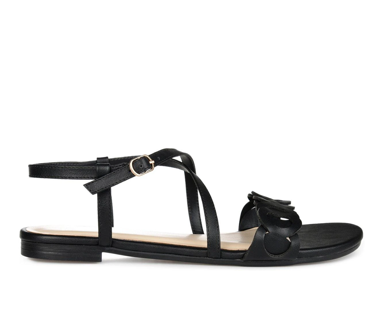 Women's Journee Collection Jalia Flat Sandals Women's Journee Collection Jalia Flat Sandals Black -GC shoes Shop 1 1812