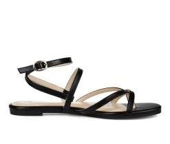 Women's Journee Collection Serissa Flat Sandals Black