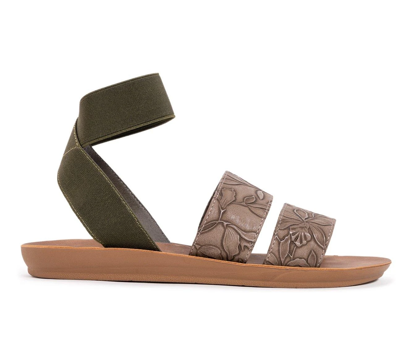 Women's MUK LUKS About It Sandals Taupe 1 Women's MUK LUKS About It Sandals Taupe