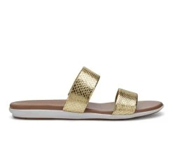 Women's Aerosoles Clovis Slide Sandals Gold Snake