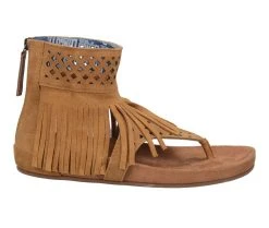 Women's Dingo Boot Heat Wave Footbed Sandals Camel