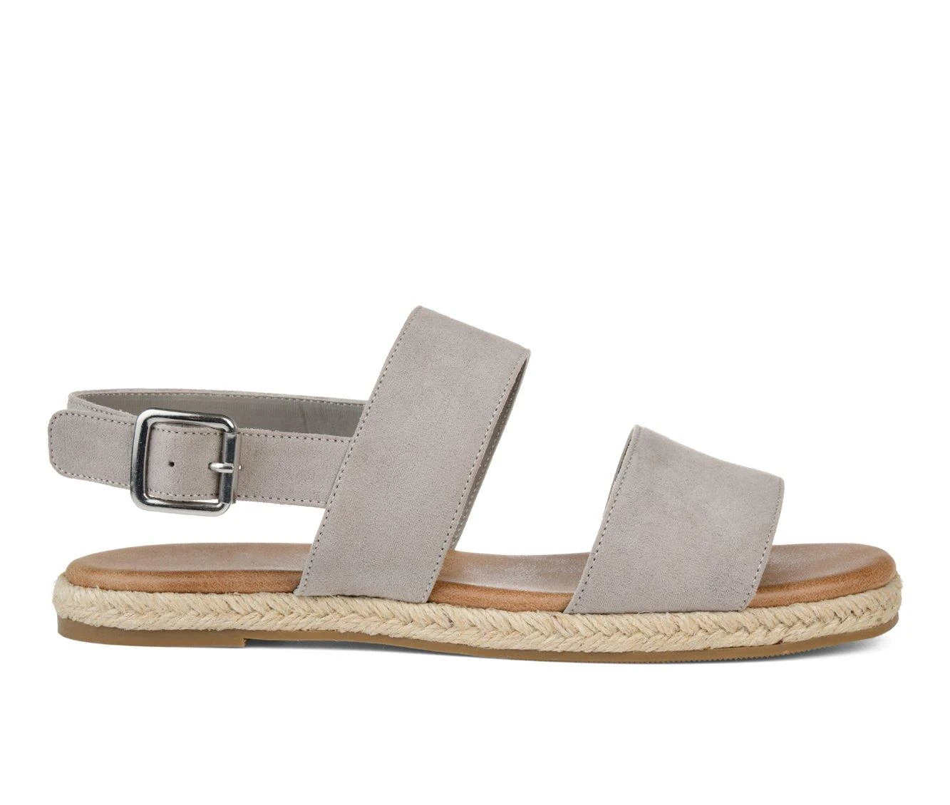 Women's Journee Collection Georgia Flatform Sandals Women's Journee Collection Georgia Flatform Sandals Grey -GC shoes Shop 1 1989