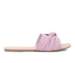 Women's London Rag Knotted Sandals Light Purple -GC shoes Shop 1 2099
