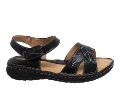 Women's Shaboom Ankle Strap Comfort Sandals Black