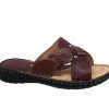 Women's Shaboom Cross Strap Comfort Sandals Red/Brown