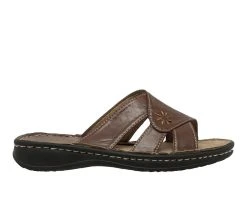 Women's Shaboom Band Slide Sandals Brown -GC shoes Shop 1 2137