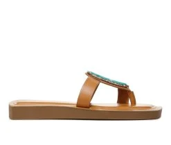 Women's Franco Sarto Capri Thong Sandals Cuoio