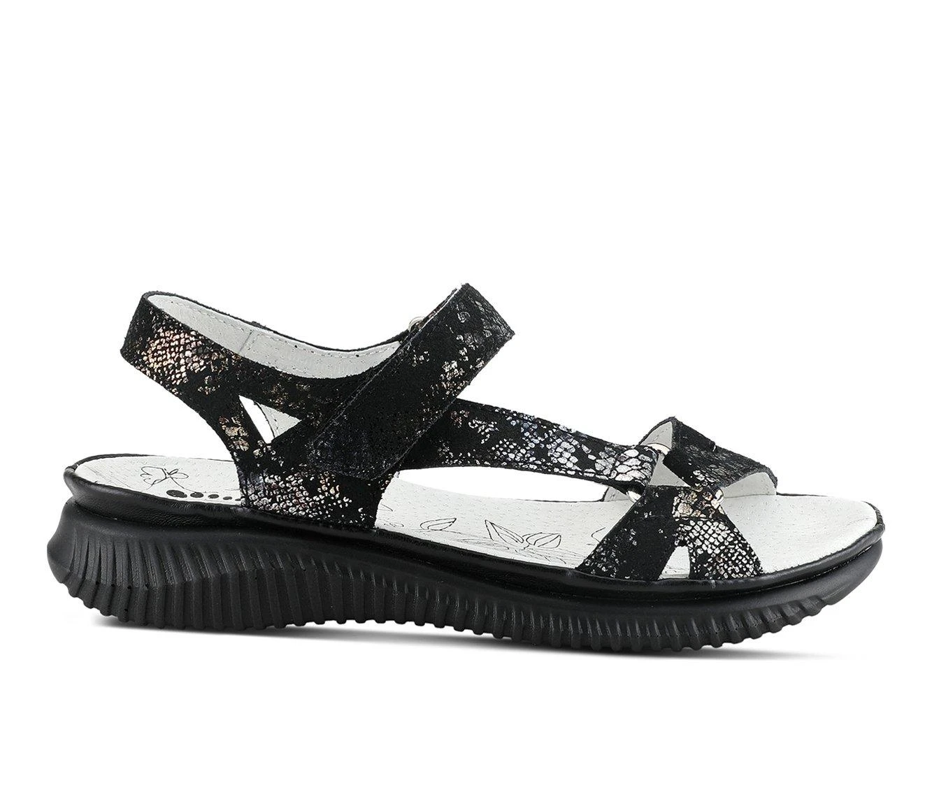 Women's SPRING STEP Hermosa Sandals Black Multi 2 Women's SPRING STEP Hermosa Sandals Black Multi - Image 2