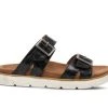Women's SPRING STEP Harlowie Footbed Sandals Black Multi