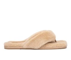 Torgeis Rosa Cozy Flip-Flops Natural