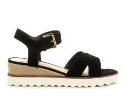 Women's Rag & Co Casa Wedge Sandals Black