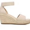 Women's Soul Naturalizer Oakley Espadrille Wedge Sandals Porcelain