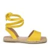Women's Journee Collection Emelie Espadrille Tie-Up Sandals Yellow